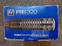 Electro-Voice RE320 Microphone W/ Standard AND Optional Shock Mount + POP Filter