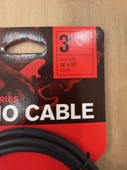 D’Addario Custom Series Audio Cable 3 Feet 1/8” to 1/8” 0.914m NEW