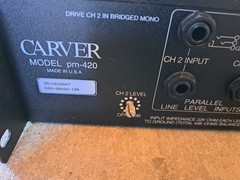 Carver Power Amplifier PM420 – 2 Channel 100%