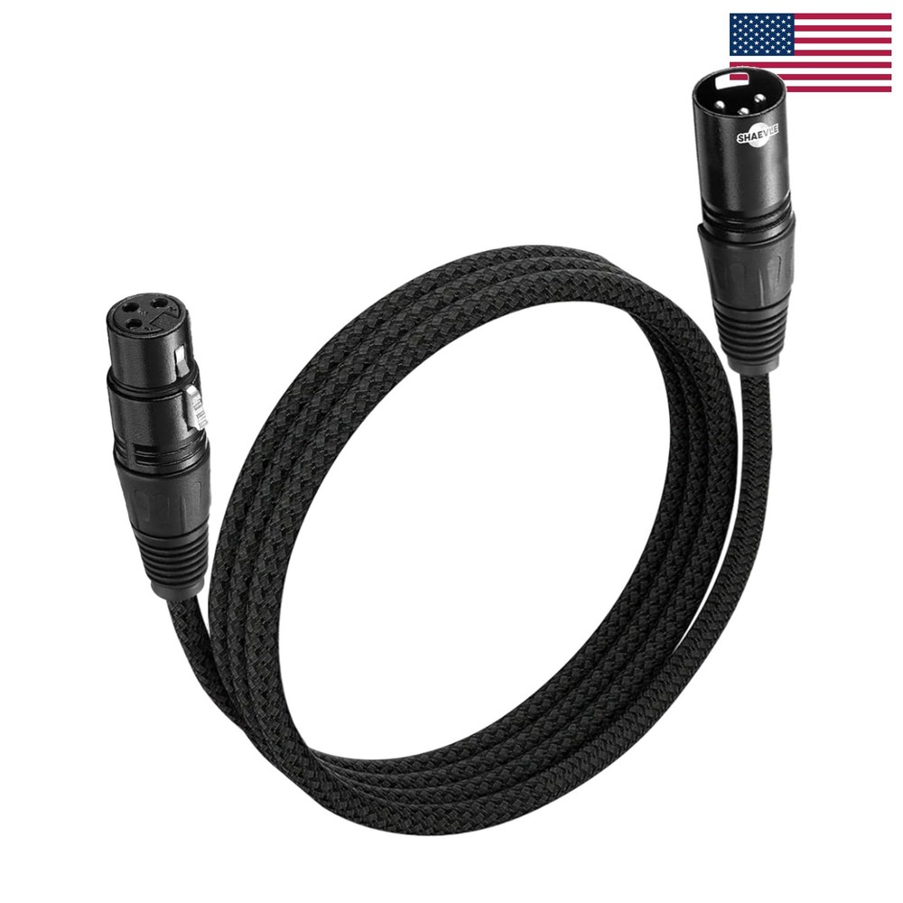 6 Feet XLR Cable – Noise-Cancelling, High Data Transfer for Professional Sound