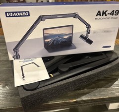 Microphone Flex Arm | Aokeo AK-49 Adjustable Compact Mic Suspension Boom Scissor