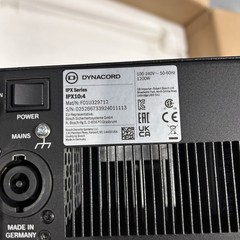 Dynacord IPX10:4 DSP Power Amplifier 4x2500W Install Version Bosch F01U329712