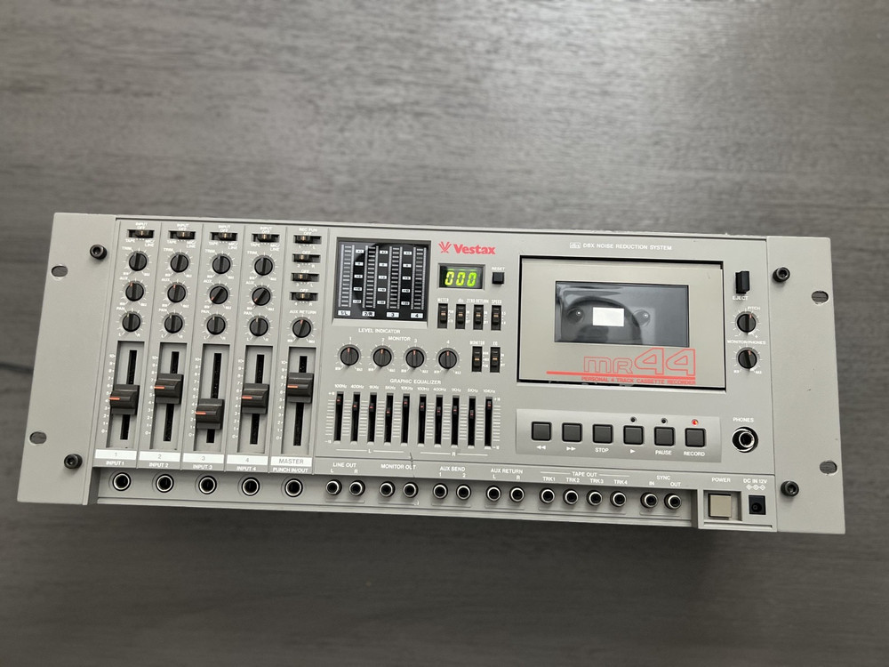 Vestax MR-44 Rack Mount Multi Track Cassette Recorder Dbx noise reduction