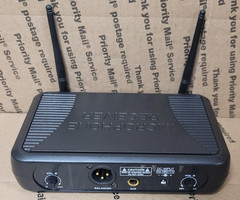 Pyle PDWM3375 2 Channel UHF Wireless Microphone W/MIC (TESTED)