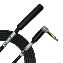 Castline Gold 1/4″ TS Right Angle to 1/4″ TS Female Speaker Cable Mogami 3082