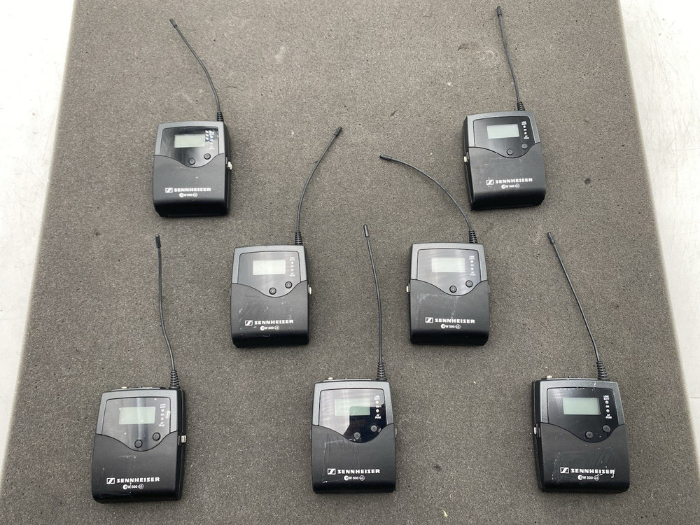 Lot of 7 Sennheiser Sk500 G3 Wireless Bodypack Transmitter Range-A 516-558 MHz