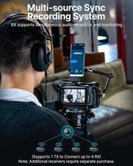 BOYA BOYALINK 3 Wireless Lavalier Microphone, AI Noise Cancellation, 48kHz/24Bit