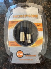 Live Wire Advantage 3 Foot Microphone Cable New