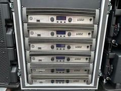 (12) JBL VTX-V20 LINE ARRAY W/ TRANSPORTCART AND CROWN AMPS (THS)