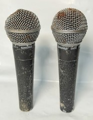 Lot Of 2 – Shure SM58 Wired Dynamic Microphone – Poor Condition