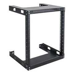 Sound Town 2-Post 12U Wall-Mount Open Frame Rack, 16″ Depth (ST2PWOR-12U)