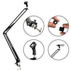 ChromaCast 38″ Adjustable Boom Mic Suspension Scissors Desk Microphone Stand