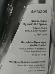 Singing Machine SMM205 Unidirectional Dynamic Microphone with 10 Ft. Cord (NEW)