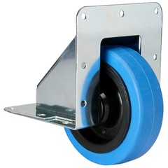 Penn Elcom W2100 4″ Recessed Caster w/Blue Wheel 330lb.Heavy Duty Pressed Steel