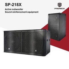 proreck Active Powered Dual 18 inch Subwoofer 5000W P.M.P.O