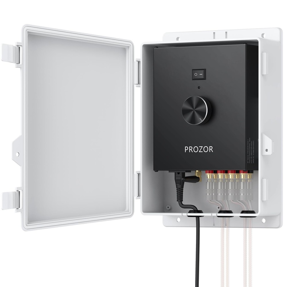 PROZOR Bluetooth 5.1 Power Amplifier for Outdoor Speakers, 4 Channel…