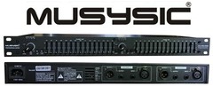 MUSYSIC Professional Dual 15-Band Stereo Graphic Digital Equalizer MU-EQ15B