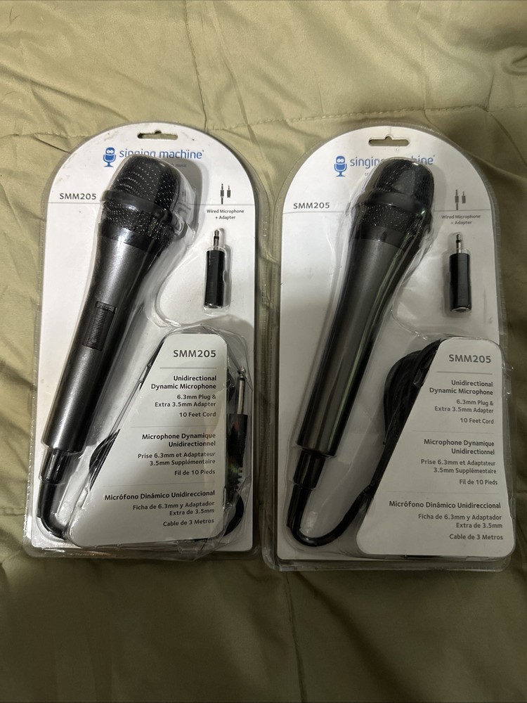 The Singing Machine SMM205 Dynamic Professional dynamic Microphone New