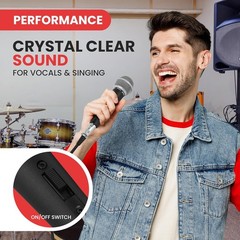 Pyle Professional Dynamic Vocal Microphone – Moving Coil Dynamic Cardioid