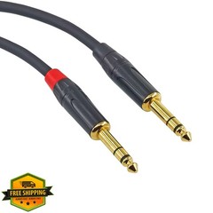 WJSTN Mini XLR to 1/4″ TRS Cable 8in 2-Pack