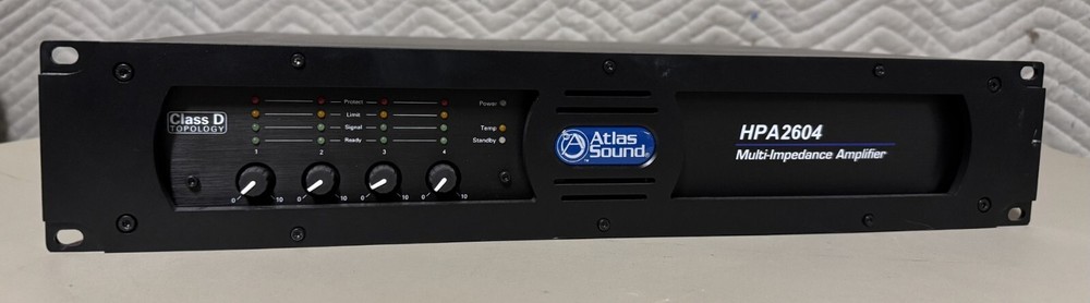 Atlas Sound HPA2604 Four-Channel, 2600-Watt Commercial Amplifier