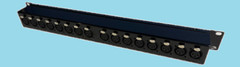 Mamba 16 XLR Male on FRONT to 16 XLR Female on BACK 1RU XLR to XLR Patch Bay