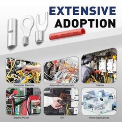 haisstronica Non Insulated Wire Connectors Kit 560 PCS – AWG 22-10 black