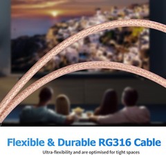 F-Type RG6 Splitter Coax Cable, 75Ohm 3 Way Combiner for TV 1 Pack