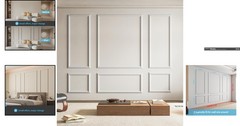 Transform Your Space with 24 Pre-Cut Wall Molding Panels – Stylish & Durable