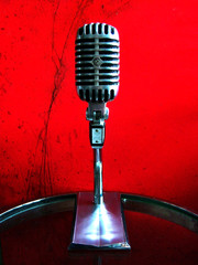 Vintage 1960’s Shure 55S dynamic cardioid microphone w Ampex stand 55 DISPLAY