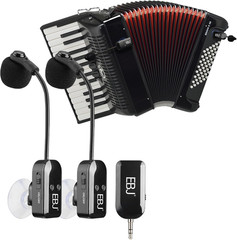 EBJ 2.4G Instrument Microphone Receiver with Detachable Suction Cup for Guitar V