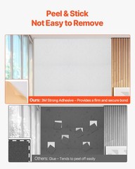 VEVOR 18 Pack Acoustic Wall Panels 11.8 x 11.8 x 0.4 inch Self-Adhesive White
