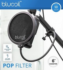 Universal Pop Filter Windscreen for Studio Professional Handheld Microphones
