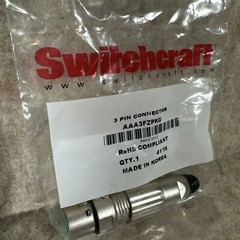Switchcraft AAA3MZPKG & AAA3FMZPKG 3 Pin Mic XLR Male Microphone Connector