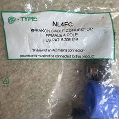 Neutrik NL4FC Speakon Cable Connector – Female 4 Pole – Liechtenstein