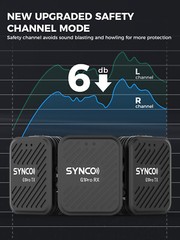 SYNCO G1(A2) Pro Wireless Lavalier Microphones & System for Camera Smartphone