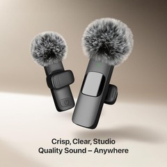 Wireless Lavalier Mini Microphone for iPhone & Android Video Recording interview