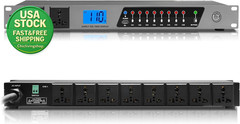 Power Conditioner 20 Amp 2000W 10 Outlet Rack Mount Audio Equipment 8 Switches