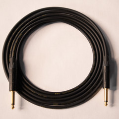 Super Noiseless Guitar & Instrument Cable TS – Handmade in the US – Black – 15ft