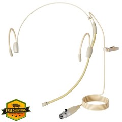 J K MIC-J 060 Earhook Microphone for Shure Transmitters