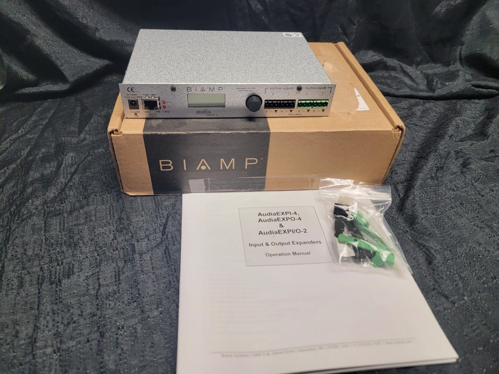 Biamp Audia EXPI/O-2 Input/Output Expander Module PoE 2 Input 2 Output