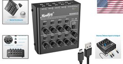 Ultra-Low Noise 8-Channel Audio Mixer for Professional Audio Applications