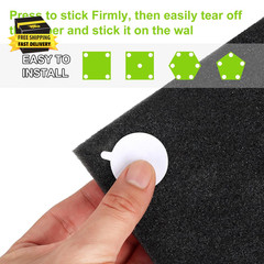 150Pcs Double-Sided Adhesive Tape for Acoustic Sound Proof Foam Panels, Removabl