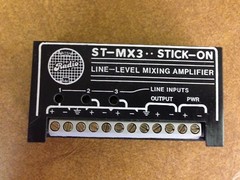 RDL ST-MX3 Line Level Mixing Amplifier STICK-ON Radio Design Labs