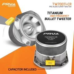 4x PRV Audio TW700Ti-CR Bullet 4” Pro Tweeter 8 Ohm Titanium Car Audio 960W