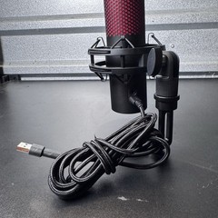 HyperX Quadcast 2 Microphone Black Red W/Removable Shock Mount