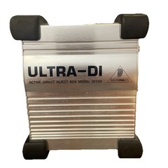 Behringer Ultra-DI DI100 1-channel Active Microphone Instrument Direct Box Used