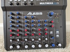 Alesis MultiMix 8 USB FX Desktop Mixer, Built-In Effects, 8-Channel Working READ