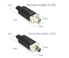 Wireless Microphone System XLR Mic Converter Adapter UHF Automatic Transmitter