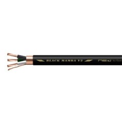 OYAIDE Power Cable Unit:1m(3.28ft) 3-Core 102SSC Blackmamba V2#
